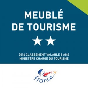 Panonceau-Atout France-Furnished-de Tourisme-rated 2-stars